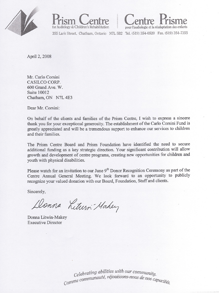 Prism-Centre-Donation